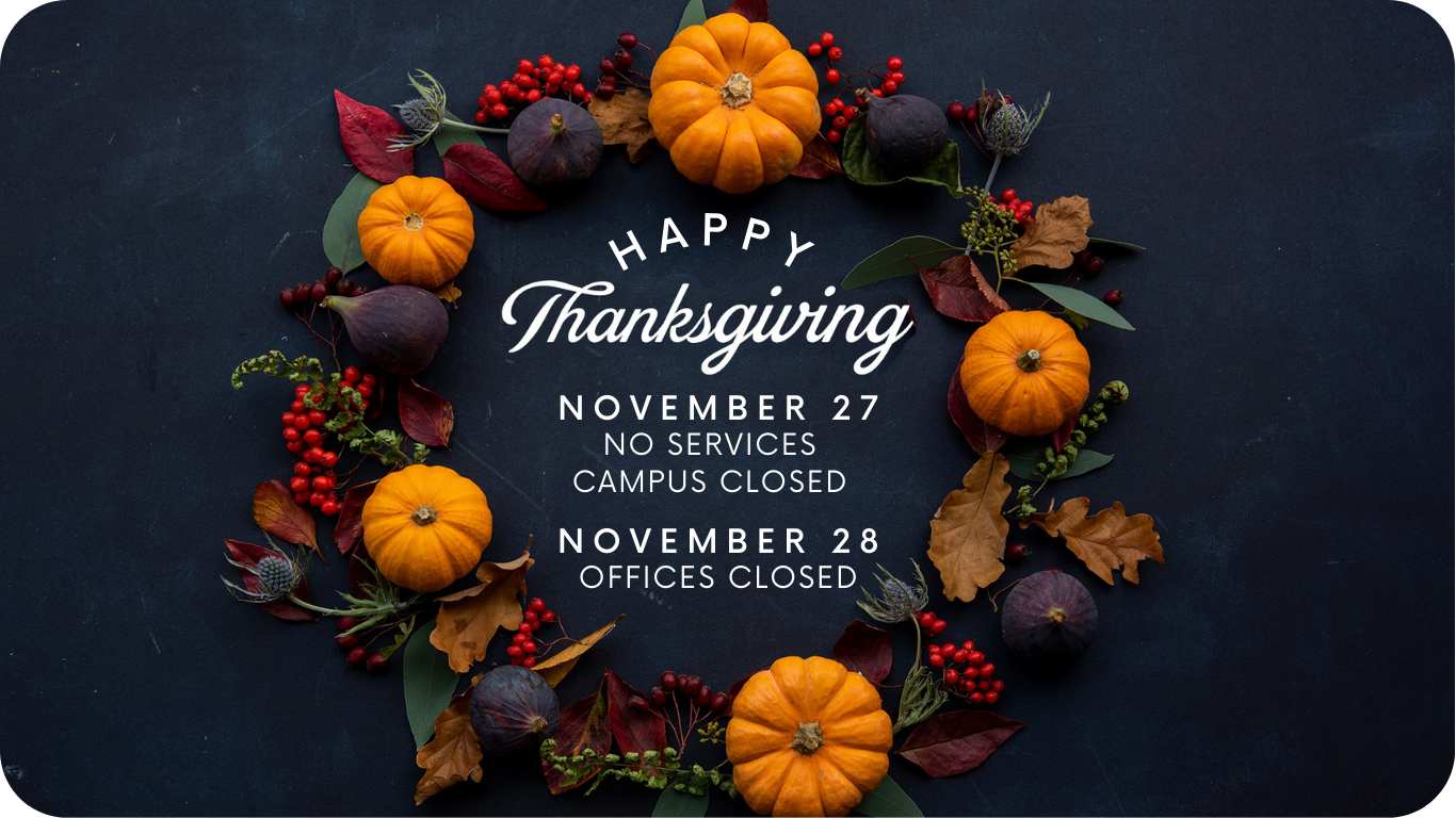 Thanksgiving schedule